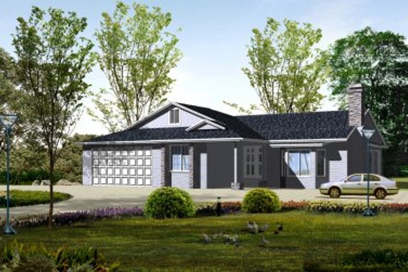 Dream House Plan - Adobe / Southwestern Exterior - Front Elevation Plan #1-443