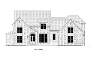 Exterior - Front Elevation 3 for Modern House Plan #1081-15 - 4 bed, 4.5 bath