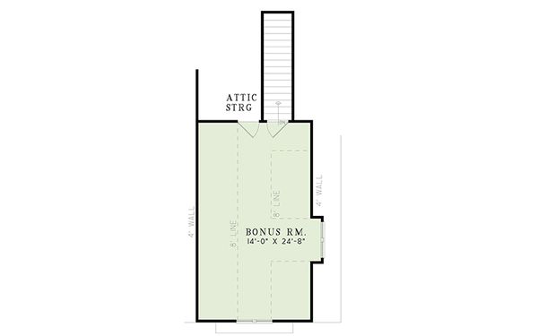 House Design - European Floor Plan - Upper Floor Plan #17-2490