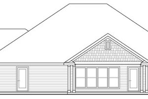 Exterior - Rear Elevation for Craftsman House Plan #124-886 - 4 bed, 2.5 bath
