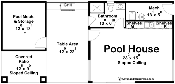Modern Floor Plan - Main Floor Plan #455-609