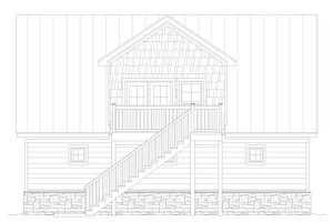 Exterior - Other Elevation 1 for Cabin House Plan #932-768 - 1 bed, 1 bath