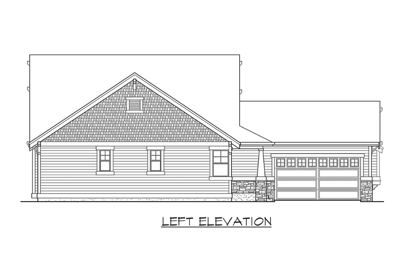 Dream House Plan - Exterior - Other Elevation 1 for Craftsman House Plan #132-198 - 3 bed, 2 bath