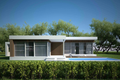 Modern Style House Plan - 3 Beds 2 Baths 1539 Sq/Ft Plan #552-2 Exterior - Front Elevation