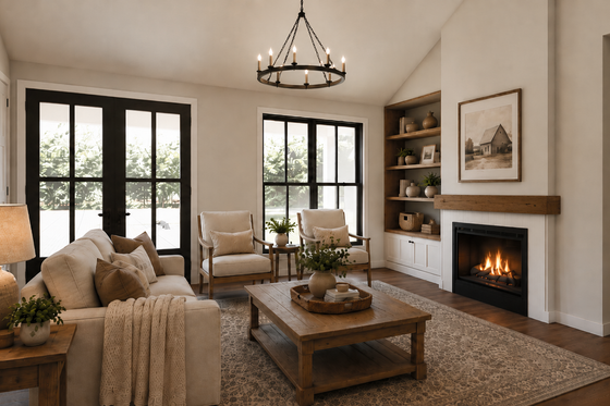 Interior - Family Room 1 for Farmhouse House Plan #48-1224 - 3 bed, 2 bath