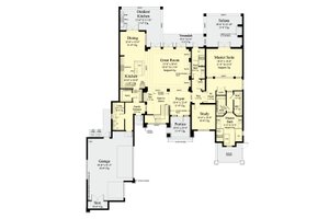 Floor Plan - Main Floor for Contemporary House Plan #930-461 - 4 bed, 4 bath