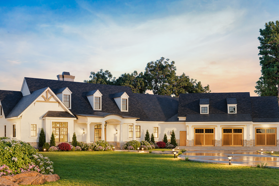 Exterior - Front Elevation 4 for Ranch House Plan #119-430 - 3 bed, 2.5 bath