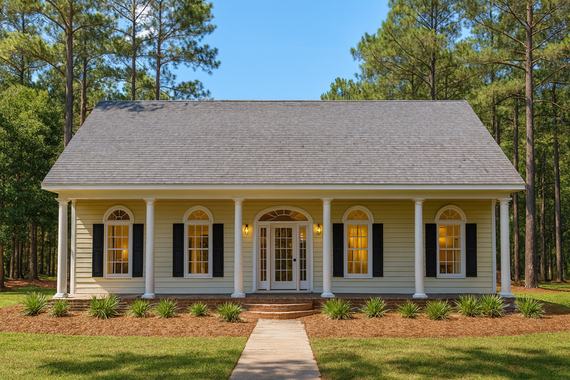 Home Plan - Exterior - Front Elevation 2 for Country House Plan #44-209 - 3 bed, 2 bath