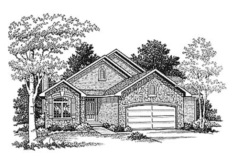 Traditional Style House Plan - 2 Beds 2 Baths 1675 Sq/Ft Plan #70-167