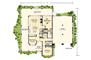 Floor Plan - Main Floor for Barndominium House Plan #942-63 - 4 bed, 3 bath