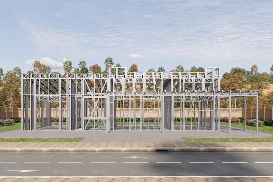 Exterior - Other Elevation 3 for Adobe / Southwestern House Plan #1106-44 - 2 bed, 2 bath