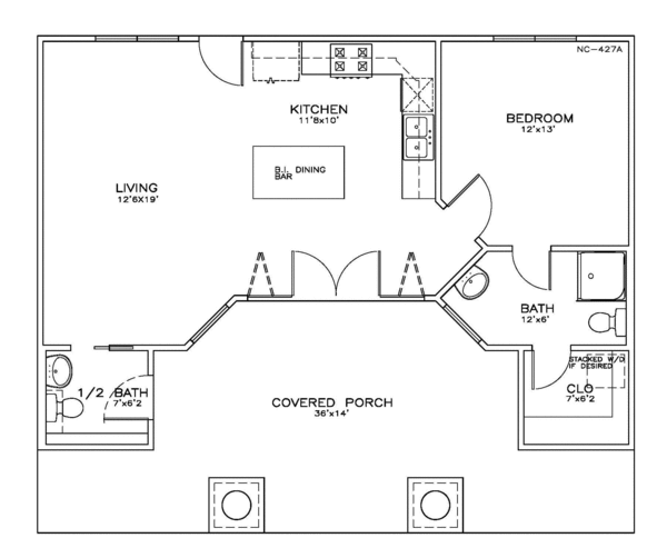Classical Floor Plan - Main Floor Plan #8-207