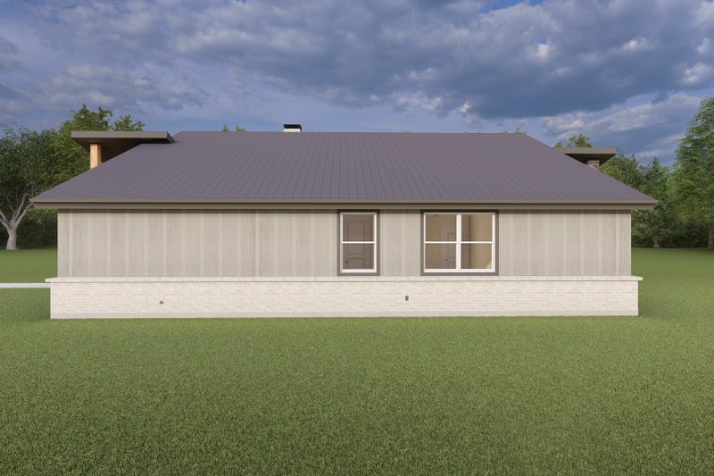 House Blueprint - Exterior - Other Elevation 1 for Modern House Plan #1127-18 - 4 bed, 3 bath