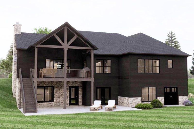House Design - Exterior - Rear Elevation for Barndominium House Plan #1064-281 - 2 bed, 2 bath