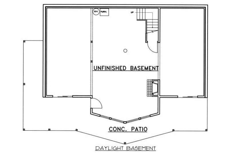 Dream House Plan - Floor Plan - Lower Floor for Cabin House Plan #117-573 - 4 bed, 3.5 bath
