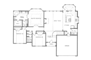 European Style House Plan - 3 Beds 2 Baths 1811 Sq/Ft Plan #6-207 