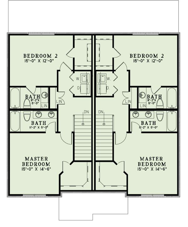House Plan Design - European Floor Plan - Upper Floor Plan #17-2526