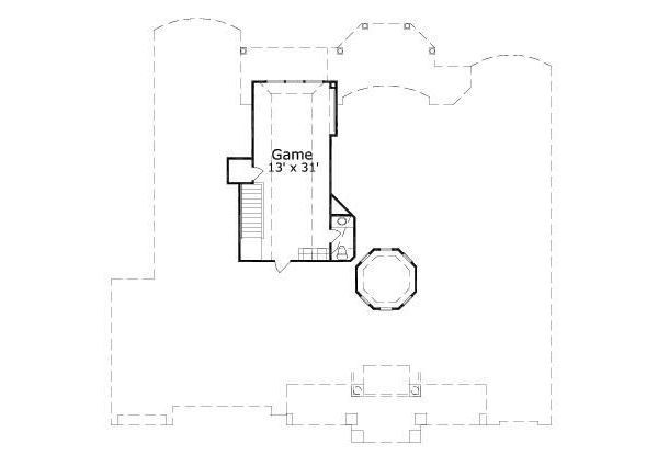 European Floor Plan - Upper Floor Plan #411-402