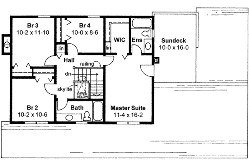 Home Plan - Floor Plan - Upper Floor for Traditional House Plan #126-119 - 4 bed, 2.5 bath