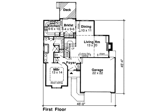 Floor Plan - Main Floor for Traditional House Plan #312-127 - 4 bed, 2.5 bath