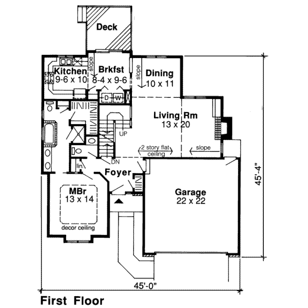 Traditional Floor Plan - Main Floor Plan #312-127