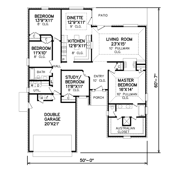 Traditional Floor Plan - Main Floor Plan #65-158