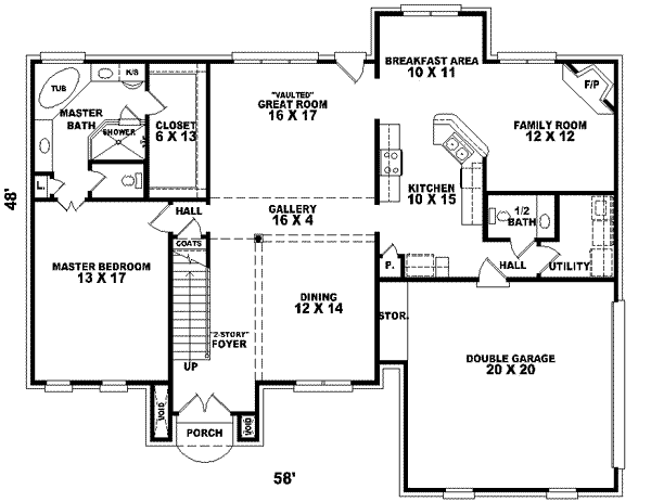 European Floor Plan - Main Floor Plan #81-532