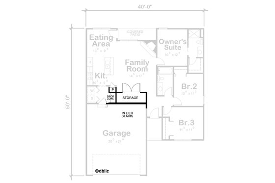 Floor Plan - Other Floor for Farmhouse House Plan #20-2363 - 3 bed, 2 bath