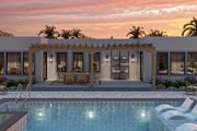 Mediterranean Style House Plan - 4 Beds 3.5 Baths 2987 Sq/Ft Plan #455-566 