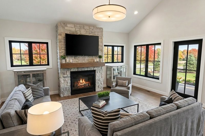 Dream House Plan - Interior - Family Room 2 for Farmhouse House Plan #51-1547 - 2 bed, 2 bath