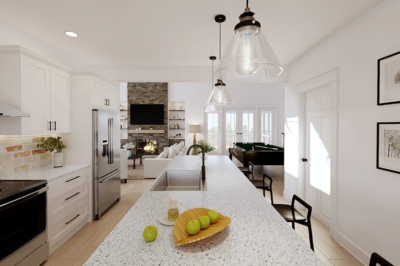 Home Plan - Interior - Kitchen 1 for Barndominium House Plan #48-1131 - 3 bed, 3.5 bath