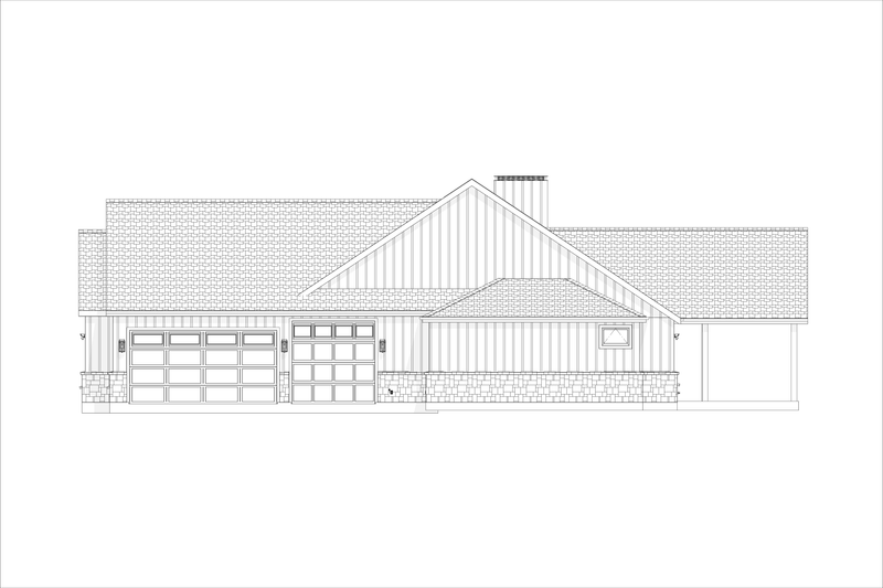 House Design - Exterior - Other Elevation 2 for Craftsman House Plan #1127-5 - 3 bed, 2.5 bath