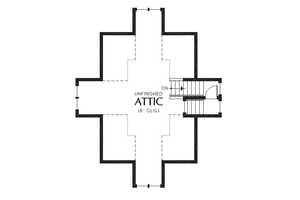 Floor Plan - Upper Floor 1 for Craftsman House Plan #48-710 - 3 bed, 2.5 bath