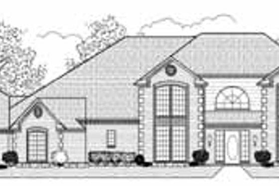 Exterior - Front Elevation for Traditional House Plan #65-147 - 4 bed, 3 bath