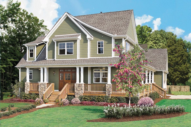 Home Plan - Country Exterior - Front Elevation Plan #929-19