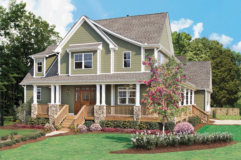 Dream House Plan - Country Exterior - Front Elevation Plan #929-19