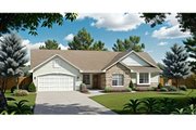 Traditional Style House Plan - 3 Beds 2 Baths 1289 Sq/Ft Plan #58-172 