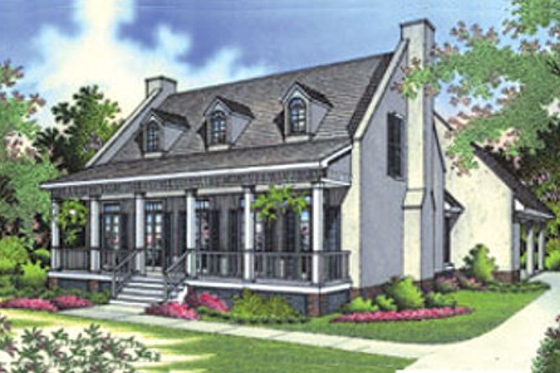 Dream House Plan - Southern Exterior - Front Elevation Plan #45-189