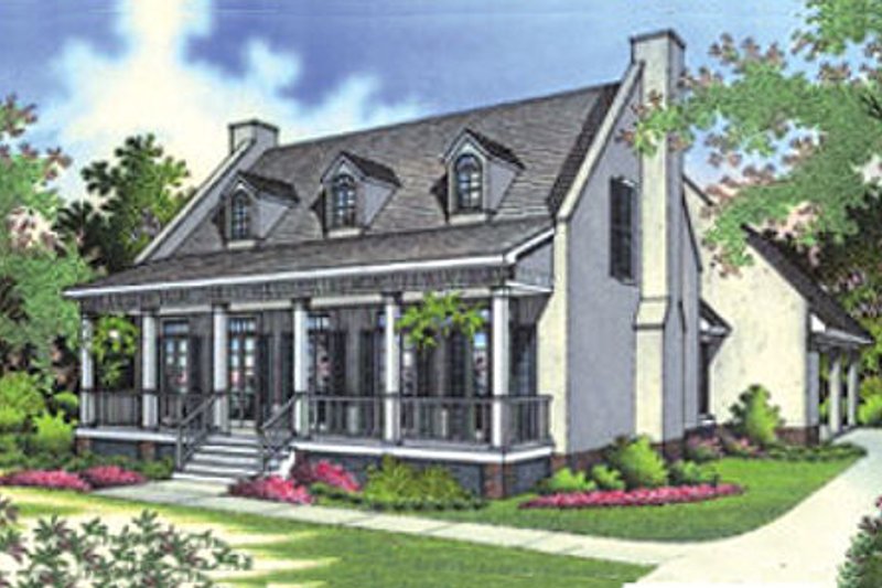 Southern Style House Plan - 3 Beds 2.5 Baths 1700 Sq/Ft Plan #45-189