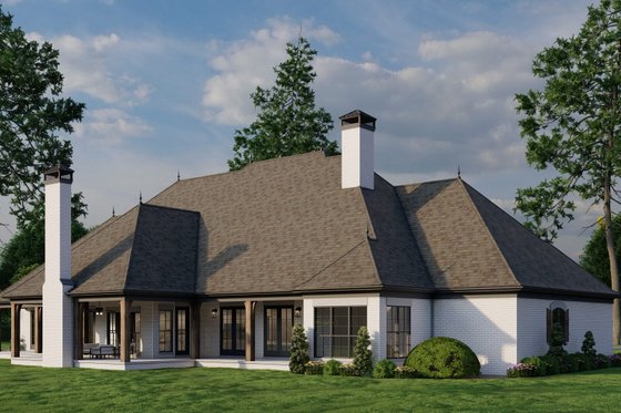 Exterior - Other Elevation for European House Plan #17-2387 - 4 bed, 3.5 bath