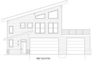 Contemporary Style House Plan - 2 Beds 2.5 Baths 1669 Sq/Ft Plan #932-913 