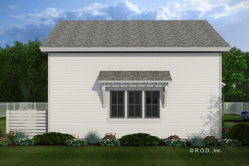 Dream House Plan - Exterior - Rear Elevation 1 for Traditional House Plan #51-1580 - 1 bed, 1 bath