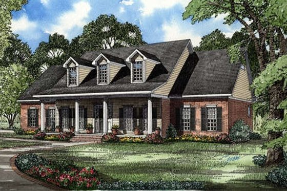 Exterior - Other Elevation for Colonial House Plan #17-2068 - 4 bed, 2.5 bath