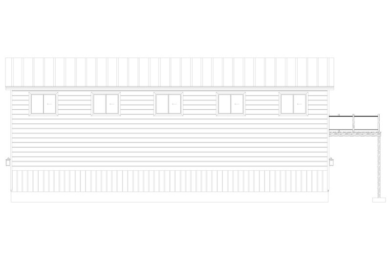 House Design - Exterior - Other Elevation 3 for Barndominium House Plan #1060-95 - 2 bed, 2 bath