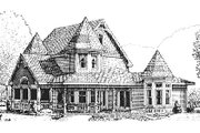 Victorian Style House Plan - 3 Beds 2.5 Baths 2071 Sq/Ft Plan #410-109 