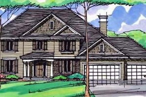 Traditional Exterior - Front Elevation Plan #51-398