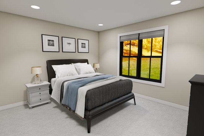 Architectural House Design - Interior - Bedroom 3 for Farmhouse House Plan #51-1363 - 4 bed, 3.5 bath