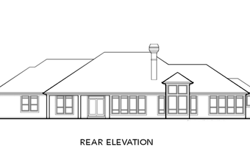 Home Plan - Exterior - Rear Elevation for Contemporary House Plan #48-294 - 3 bed, 2.5 bath