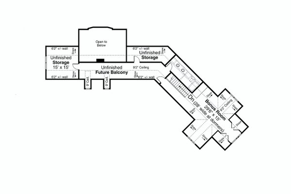 House Plan Design - Craftsman Floor Plan - Upper Floor Plan #124-1248