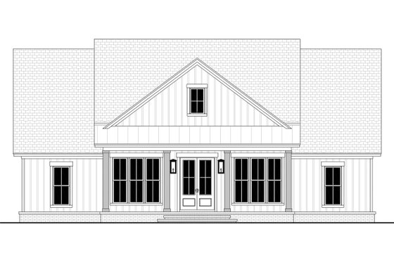 Exterior - Front Elevation 8 for Farmhouse House Plan #430-448 - 3 bed, 2.5 bath